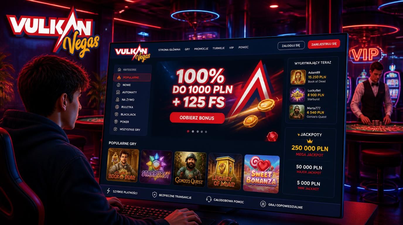 Elegancki bonus powitalny z pulsującym neonem i ofertą