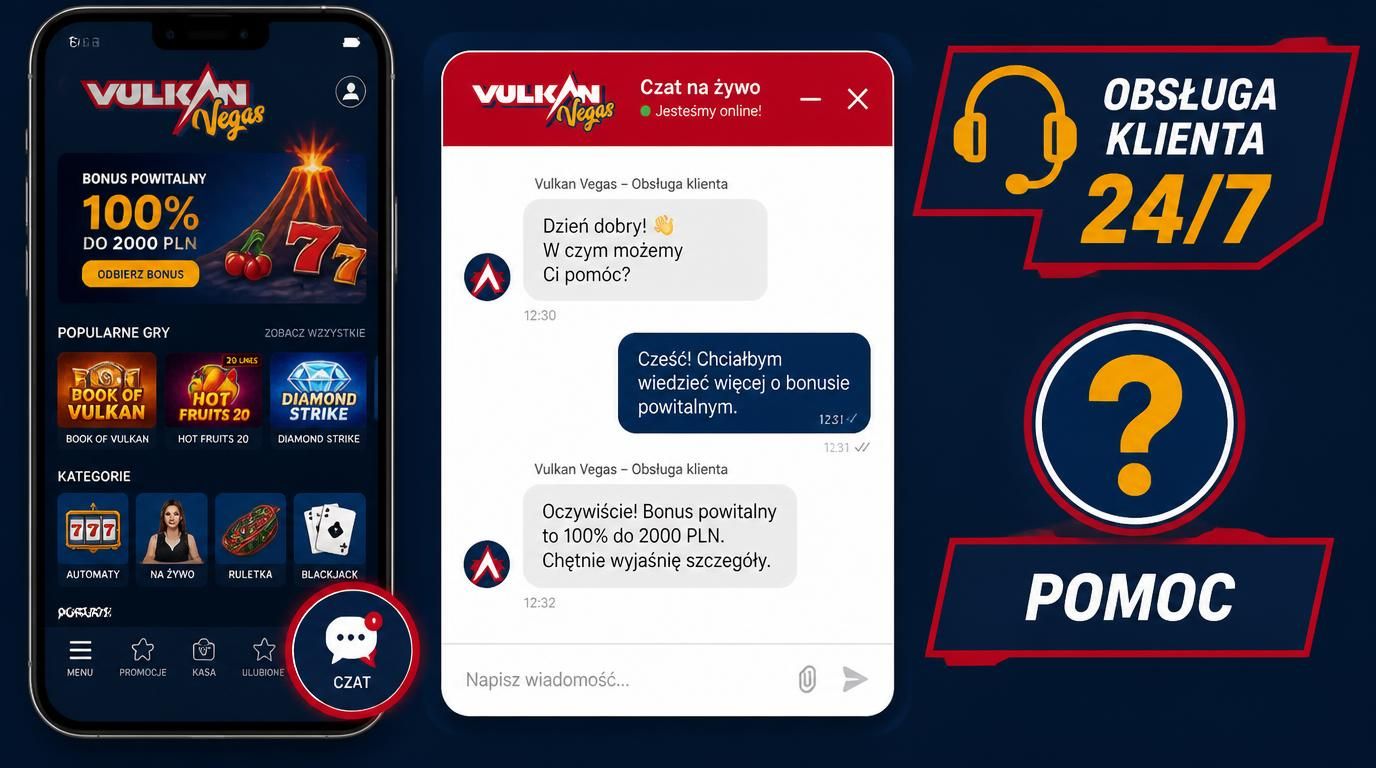 Czat wsparcia na telefonie i opcje pomocy